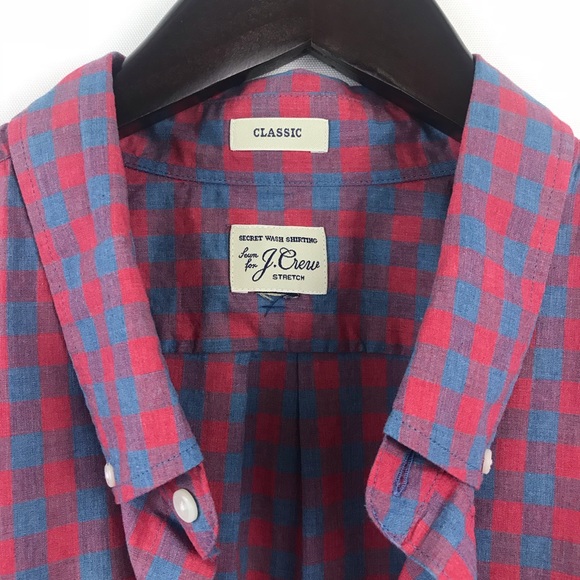 J. Crew secret wash shirt Heather poplin g… - Picture 3 of 4